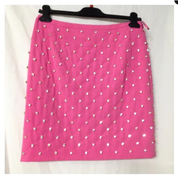 MOSCHINO COUTURE SS15 Runway Quilted Swarovski Crystal Embellished 2 Piece - Picture 3 of 4